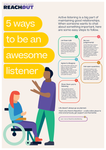 Poster PDF: 5 ways to be an awesome listener